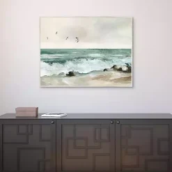 Online Kirklands Home Graceful Sea Framed Canvas Art Print
