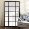 Outlet Kirklands Home Grande Black Window Pane Leaner Mirror