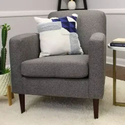 Online Kirklands Home Granite Loft Upholstered Accent Chair Gray