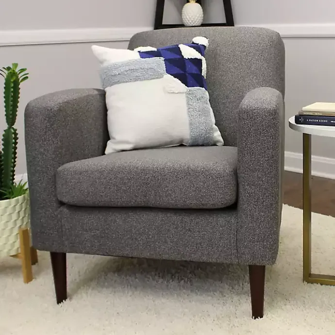 Online Kirklands Home Granite Loft Upholstered Accent Chair Gray