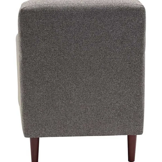 Online Kirklands Home Granite Loft Upholstered Accent Chair Gray