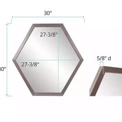 Sale Kirklands Home Graphite Hexagon Wall Mirror