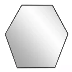 Hot Kirklands Home Graphite Metal Hexagonal Mirror