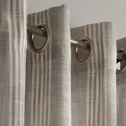 Discount Kirklands Home Graphite Stripe Single Curtain Panel, 84 in.