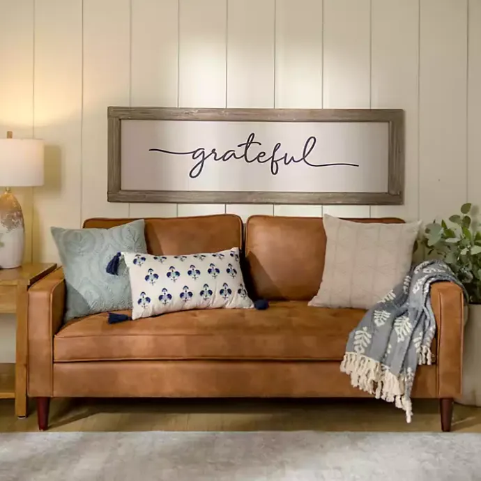 New Kirklands Home Grateful Wooden Wall Plaque
