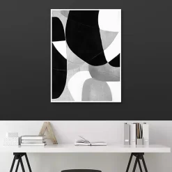 Outlet Kirklands Home Gravity Abstract Framed Canvas Art Print