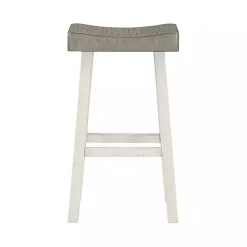 Sale Kirklands Home & White Wood Bar Stools, Set of 2 Gray