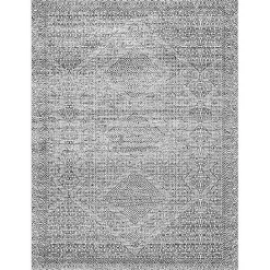 Kirklands Home Gray Abstract Pattern Washable Runner