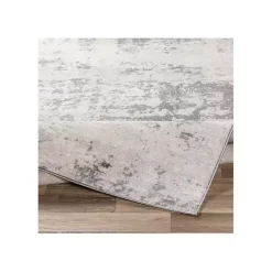 New Kirklands Home Gray Abstract Woven Area Rug, 5x7
