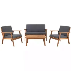 Clearance Kirklands Home Acacia Wood 4-pc. Outdoor Living Set Gray