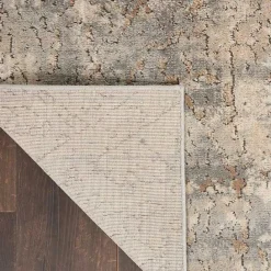 Hot Kirklands Home Gray and Beige Tally Textured Area Rug, 5x7