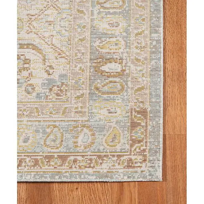Best Kirklands Home Gray and Beige Vintage Medallion Area Rug, 5x7