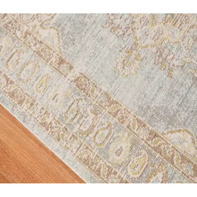 Best Kirklands Home Gray and Beige Vintage Medallion Area Rug, 5x7
