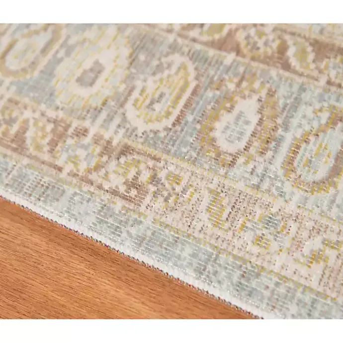 Best Kirklands Home Gray and Beige Vintage Medallion Area Rug, 5x7