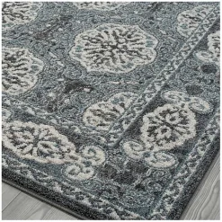 Discount Kirklands Home Gray and Blue Alex Area Rug, 5x7