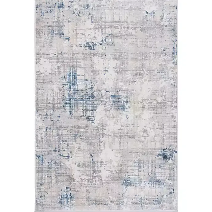 Outlet Kirklands Home Gray and Blue Whisper Abstract Area Rug, 5x7