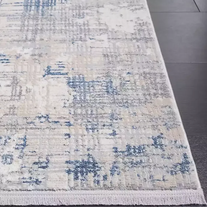 Outlet Kirklands Home Gray and Blue Whisper Abstract Area Rug, 5x7