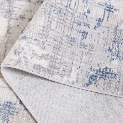 Outlet Kirklands Home Gray and Blue Whisper Abstract Area Rug, 5x7