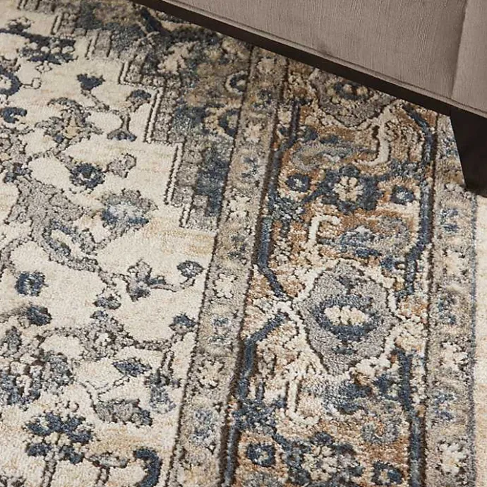 Best Kirklands Home and Ivory Nadia Medallion Area Rug, 4x6 Gray