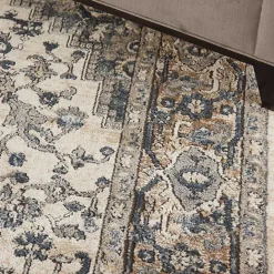 New Kirklands Home and Ivory Nadia Medallion Area Rug, 5x7 Gray