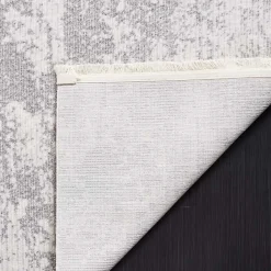 Online Kirklands Home Gray and Ivory Whisper Abstract Runner, 2x8