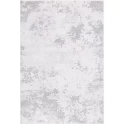 Sale Kirklands Home Gray and Ivory Whisper Abstract Area Rug, 5x7