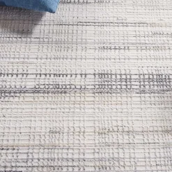Sale Kirklands Home Gray and Ivory Whisper Striated Runner, 2x8