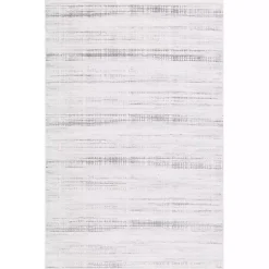 Clearance Kirklands Home Gray and Ivory Whisper Striated Area Rug, 5x7