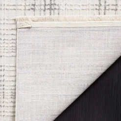 Clearance Kirklands Home Gray and Ivory Whisper Striated Area Rug, 5x7