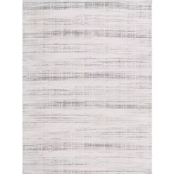 Discount Kirklands Home Gray and Ivory Whisper Striated Area Rug, 8x10