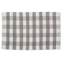 Hot Kirklands Home and White Buffalo Check Accent Rug Gray