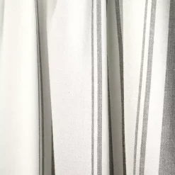 Online Kirklands Home Gray and White Farmhouse Stripe Valance
