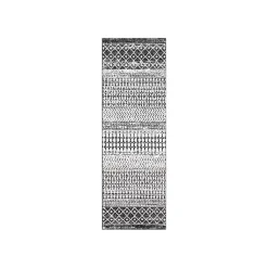 Hot Kirklands Home and White Moroccan Pattern Runner, 2x10 Gray