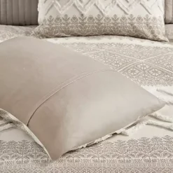 Outlet Kirklands Home Gray and White 3-pc. California King Duvet Set