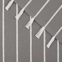 New Kirklands Home and White Striped Napkins, Set of 4 Gray