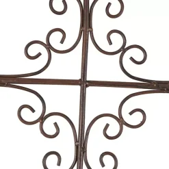 New Kirklands Home Gray Angelic Scrollwork Panel Wall Plaque