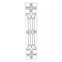 New Kirklands Home Gray Angelic Scrollwork Panel Wall Plaque