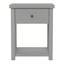 Best Kirklands Home Bailie Wooden Side Table Gray