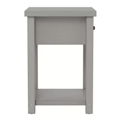 Best Kirklands Home Bailie Wooden Side Table Gray
