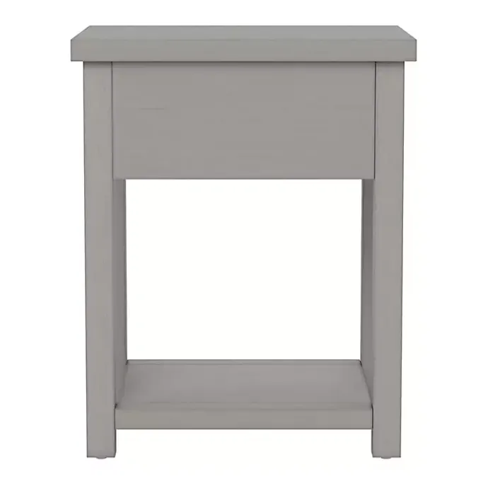 Best Kirklands Home Bailie Wooden Side Table Gray