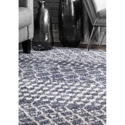 New Kirklands Home Barbara Moroccan Area Rug, 8x10 Gray