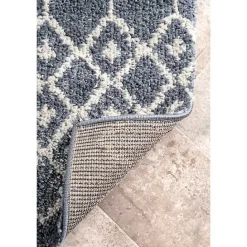 New Kirklands Home Barbara Moroccan Area Rug, 8x10 Gray