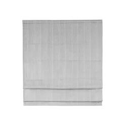 Sale Kirklands Home Basketweave Cordless Roman Shade, 31 in. Gray