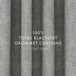 New Kirklands Home Blackout Curtains, 84 in. Gray
