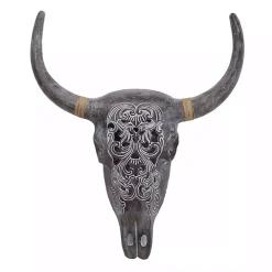 Hot Kirklands Home Bohemian Bull Wall Plaque Gray