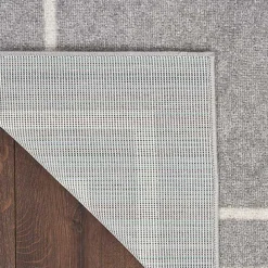 Discount Kirklands Home Gray Bordered Indoor/Outdoor Area Rug, 6x9