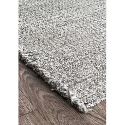 Online Kirklands Home Braided Area Rug with Tassels, 10x14 Gray