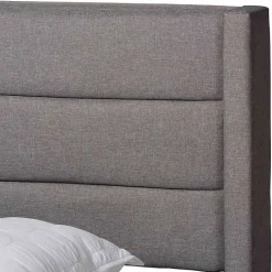 Outlet Kirklands Home Braylon Upholstered 3-Drawer Queen Bed Gray