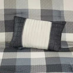 Sale Kirklands Home Gray Buffalo Herringbone Queen 7-pc. Comforter Set