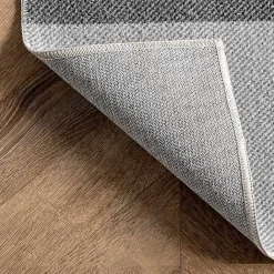 Outlet Kirklands Home Gray Buffalo Plaid Washable Area Rug, 4x6